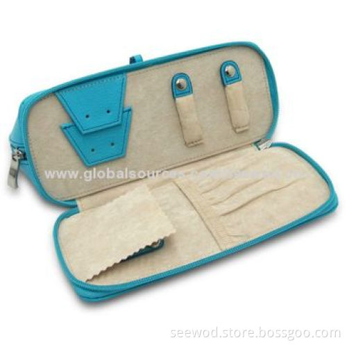 PU cosmetic case with hanging mirror